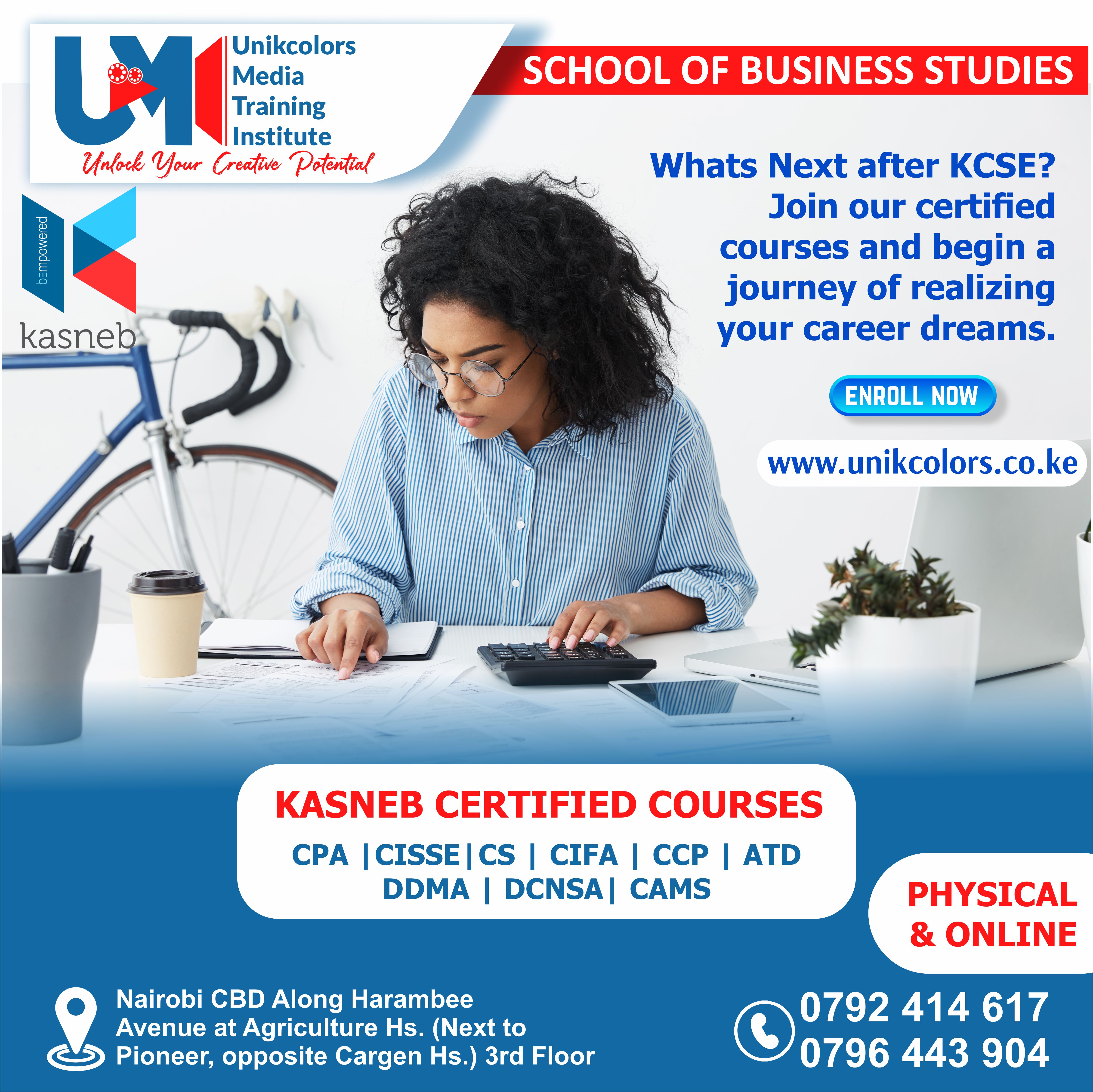 KASNEB CERTIFIED COURSES - CPA | CISSE | CS | CIFA | CCP | DDMA | DCNSA | CAMS